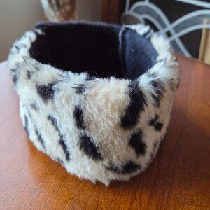 Faux fur head band Animal print
